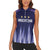 Argentina Football Custom Women Sleeveless Polo Shirt Vamos La Albiceleste Vintage