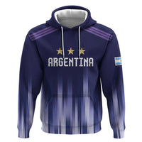 Argentina Football Custom Zip Hoodie Vamos La Albiceleste Vintage