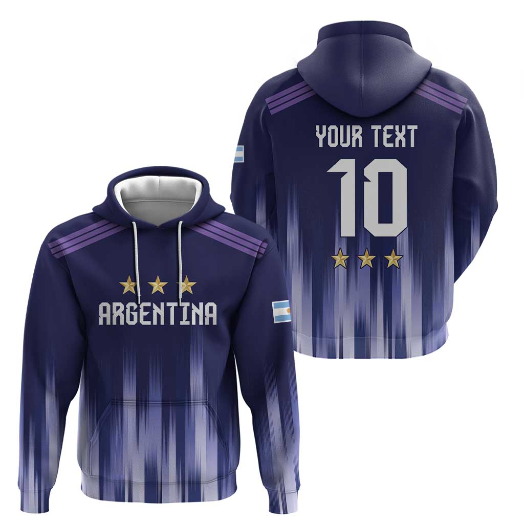 Argentina Football Custom Zip Hoodie Vamos La Albiceleste Vintage