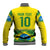 Brazil Football Custom Baseball Jacket Brasil Birds Mascot Bora Brasil!