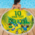 Brazil Football Custom Beach Blanket Brasil Birds Mascot Bora Brasil!