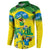 Brazil Football Custom Button Sweatshirt Brasil Birds Mascot Bora Brasil!