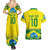 Brazil Football Custom Couples Matching Summer Maxi Dress and Hawaiian Shirt Brasil Birds Mascot Bora Brasil!
