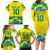 Brazil Football Custom Family Matching Long Sleeve Bodycon Dress and Hawaiian Shirt Brasil Birds Mascot Bora Brasil!