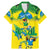 Brazil Football Custom Family Matching Mermaid Dress and Hawaiian Shirt Brasil Birds Mascot Bora Brasil!
