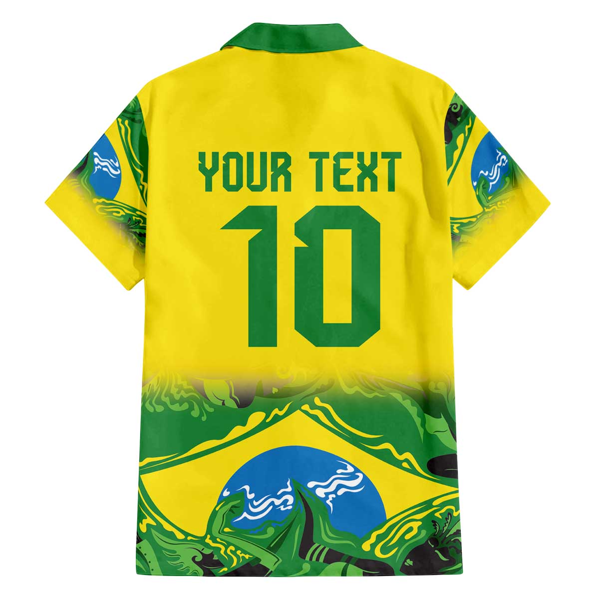 Brazil Football Custom Family Matching Off The Shoulder Long Sleeve Dress and Hawaiian Shirt Brasil Birds Mascot Bora Brasil!