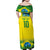 Brazil Football Custom Family Matching Off Shoulder Maxi Dress and Hawaiian Shirt Brasil Birds Mascot Bora Brasil!