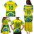 Brazil Football Custom Family Matching Puletasi and Hawaiian Shirt Brasil Birds Mascot Bora Brasil!