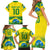 Brazil Football Custom Family Matching Short Sleeve Bodycon Dress and Hawaiian Shirt Brasil Birds Mascot Bora Brasil!