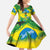 Brazil Football Custom Family Matching Summer Maxi Dress and Hawaiian Shirt Brasil Birds Mascot Bora Brasil!
