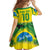Brazil Football Custom Family Matching Summer Maxi Dress and Hawaiian Shirt Brasil Birds Mascot Bora Brasil!