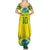 Brazil Football Custom Family Matching Summer Maxi Dress and Hawaiian Shirt Brasil Birds Mascot Bora Brasil!