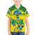 Brazil Football Custom Family Matching Summer Maxi Dress and Hawaiian Shirt Brasil Birds Mascot Bora Brasil!