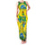 Brazil Football Custom Family Matching Tank Maxi Dress and Hawaiian Shirt Brasil Birds Mascot Bora Brasil!