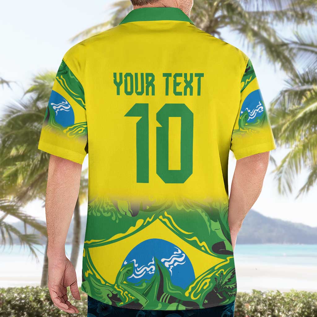 Brazil Football Custom Hawaiian Shirt Brasil Birds Mascot Bora Brasil!