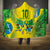 Brazil Football Custom Hooded Blanket Brasil Birds Mascot Bora Brasil!