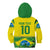 Brazil Football Custom Kid Hoodie Brasil Birds Mascot Bora Brasil!
