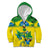 Brazil Football Custom Kid Hoodie Brasil Birds Mascot Bora Brasil!
