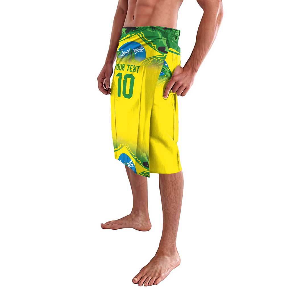 Brazil Football Custom Lavalava Brasil Birds Mascot Bora Brasil!