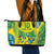 Brazil Football Custom Leather Tote Bag Brasil Birds Mascot Bora Brasil!