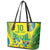 Brazil Football Custom Leather Tote Bag Brasil Birds Mascot Bora Brasil!