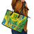 Brazil Football Custom Leather Tote Bag Brasil Birds Mascot Bora Brasil!