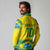 Brazil Football Custom Long Sleeve Polo Shirt Brasil Birds Mascot Bora Brasil!