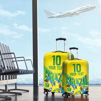 Brazil Football Custom Luggage Cover Brasil Birds Mascot Bora Brasil!