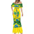 Brazil Football Custom Mermaid Dress Brasil Birds Mascot Bora Brasil!