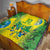 Brazil Football Custom Quilt Brasil Birds Mascot Bora Brasil!