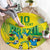 Brazil Football Custom Round Carpet Brasil Birds Mascot Bora Brasil!