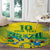 Brazil Football Custom Round Carpet Brasil Birds Mascot Bora Brasil!