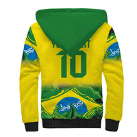 Brazil Football Custom Sherpa Hoodie Brasil Birds Mascot Bora Brasil!