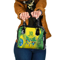 Brazil Football Custom Shoulder Handbag Brasil Birds Mascot Bora Brasil!