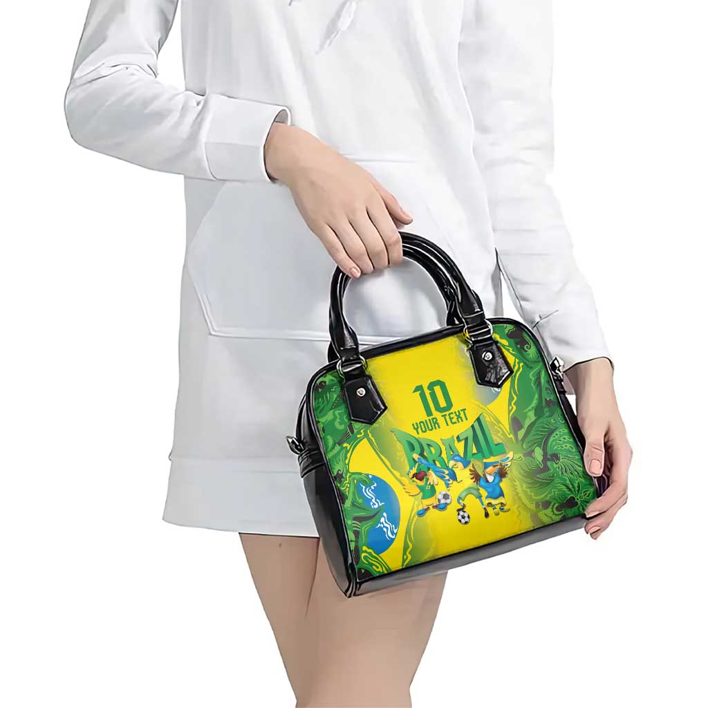 Brazil Football Custom Shoulder Handbag Brasil Birds Mascot Bora Brasil!