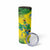 Brazil Football Custom Skinny Tumbler Brasil Birds Mascot Bora Brasil!
