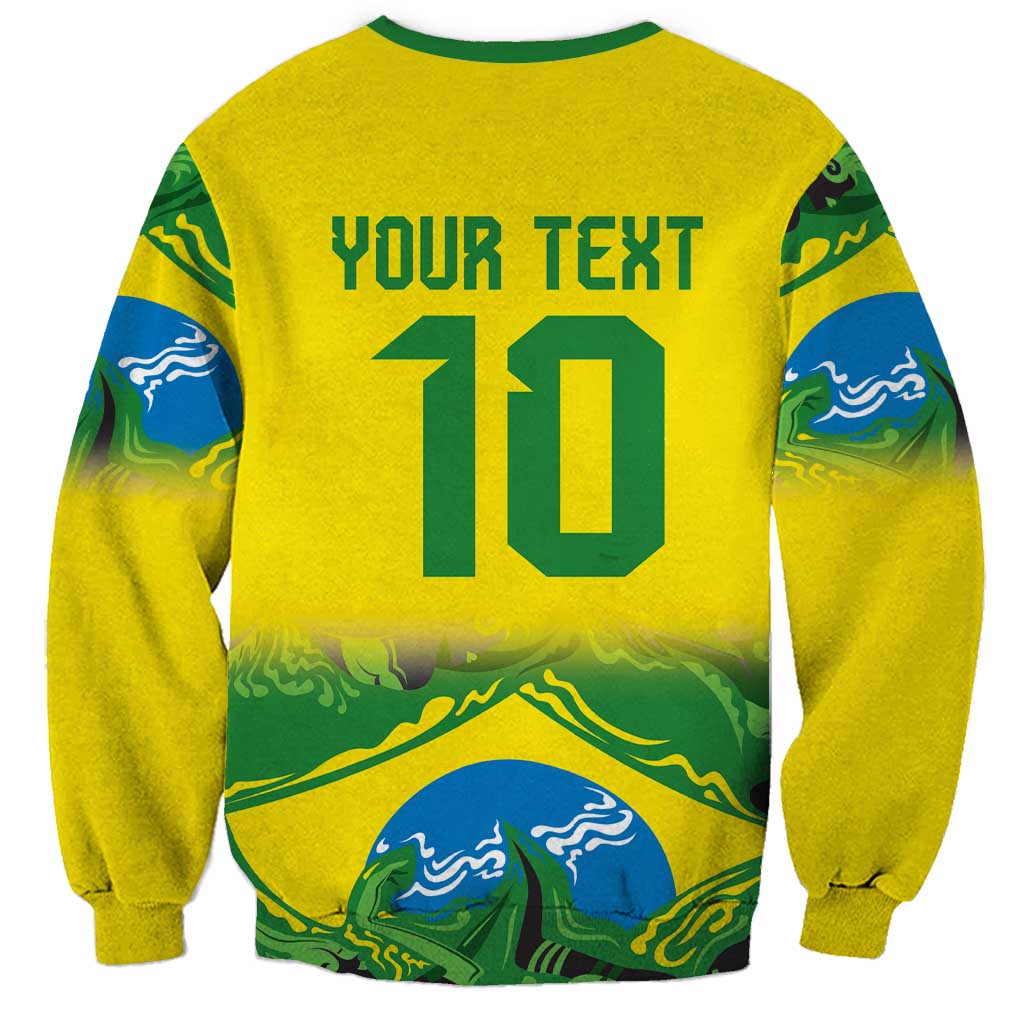 Brazil Football Custom Sweatshirt Brasil Birds Mascot Bora Brasil!