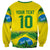 Brazil Football Custom Sweatshirt Brasil Birds Mascot Bora Brasil!