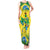 Brazil Football Custom Tank Maxi Dress Brasil Birds Mascot Bora Brasil!