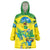 Brazil Football Custom Wearable Blanket Hoodie Brasil Birds Mascot Bora Brasil!
