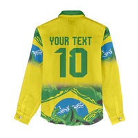 Brazil Football Custom Women Casual Shirt Brasil Birds Mascot Bora Brasil!