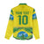 Brazil Football Custom Women Casual Shirt Brasil Birds Mascot Bora Brasil!