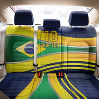 Brazil Football Custom Back Car Seat Cover Selecao Canarinho Flag Motif