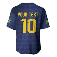Brazil Football Custom Baseball Jersey Selecao Canarinho Flag Motif