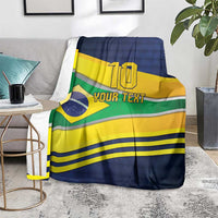 Brazil Football Custom Blanket Selecao Canarinho Flag Motif