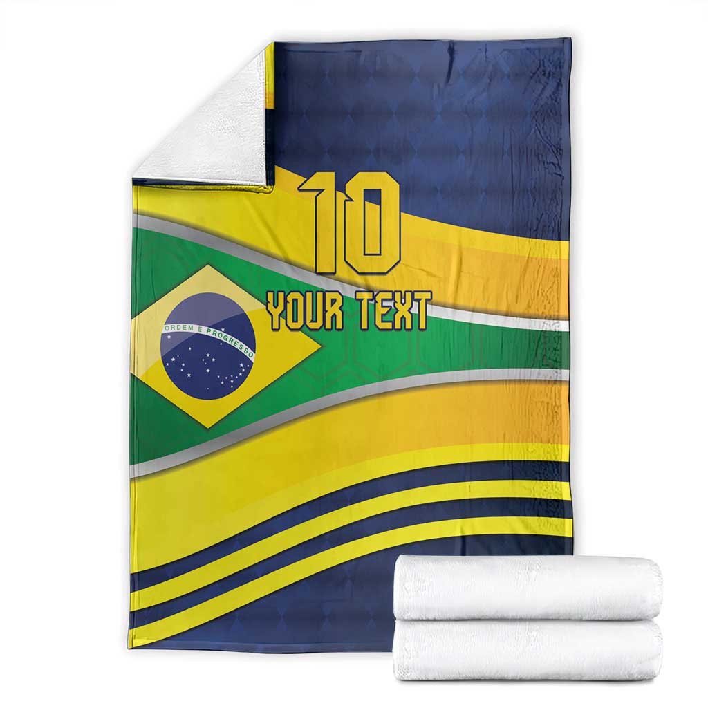 Brazil Football Custom Blanket Selecao Canarinho Flag Motif