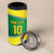 Brazil Football Custom 4 in 1 Can Cooler Tumbler Selecao Canarinho Flag Motif
