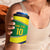 Brazil Football Custom 4 in 1 Can Cooler Tumbler Selecao Canarinho Flag Motif