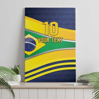 Brazil Football Custom Canvas Wall Art Selecao Canarinho Flag Motif