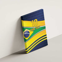 Brazil Football Custom Canvas Wall Art Selecao Canarinho Flag Motif